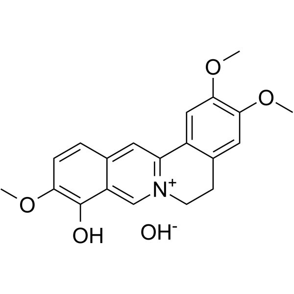 Palmaturbine hydroxide 化学構造