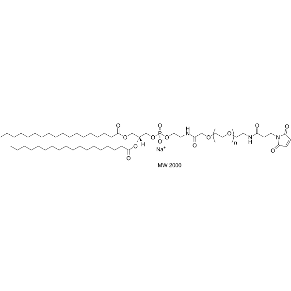 DSPE-PEG-Maleimide (MW 2000) Chemical Structure