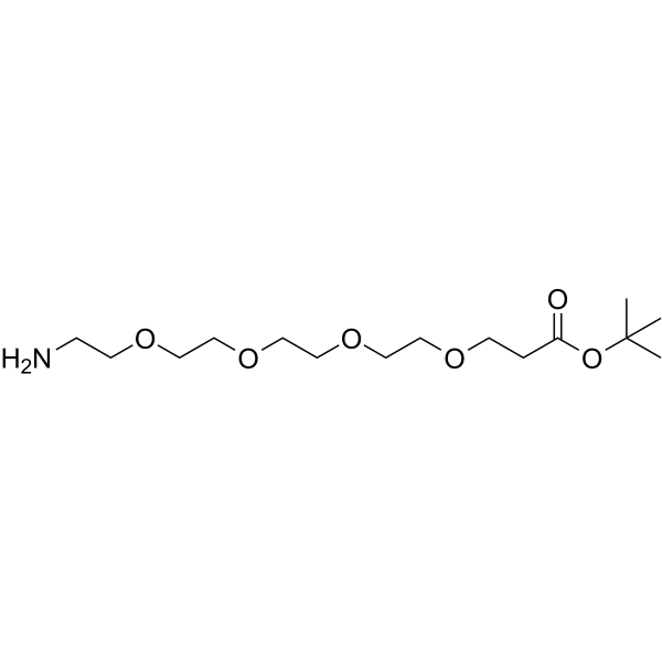 Amino-PEG4-Boc التركيب الكيميائي