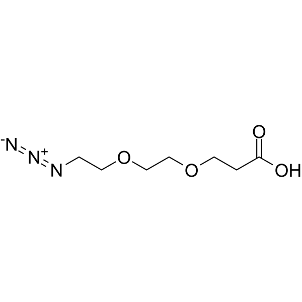 Azido-PEG2-C2-acid Chemische Struktur