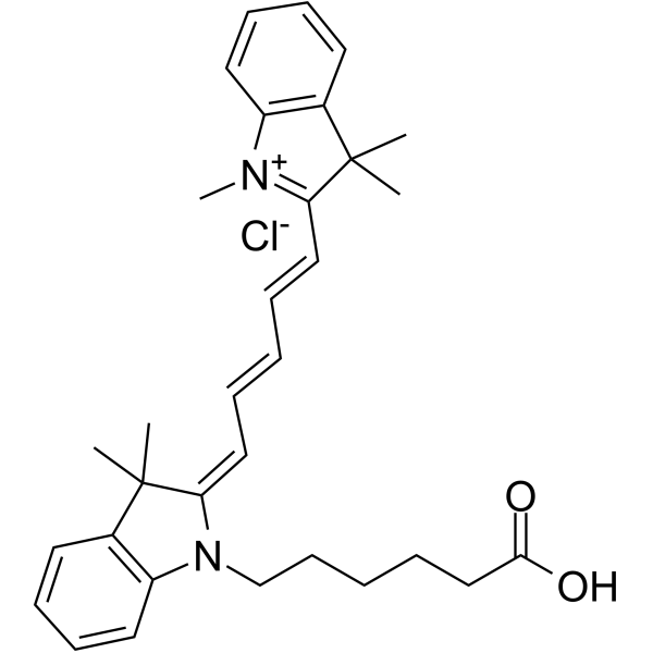 Cyanine5 carboxylic acid chloride Chemical Structure