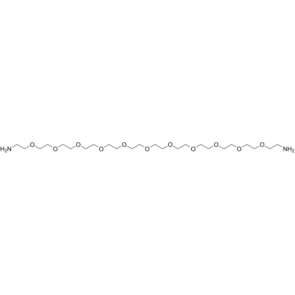 Amino-PEG11-amine التركيب الكيميائي