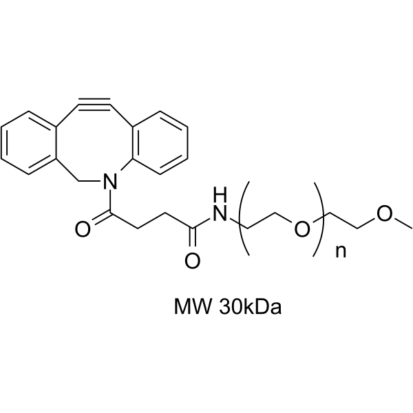 DBCO-mPEG (MW 30kDa) Chemical Structure