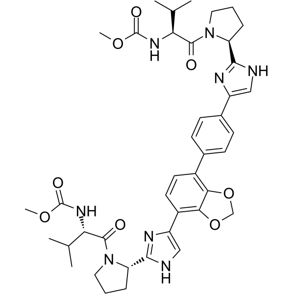 Coblopasvir 化学構造