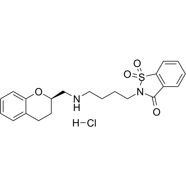 Repinotan hydrochloride 化学構造