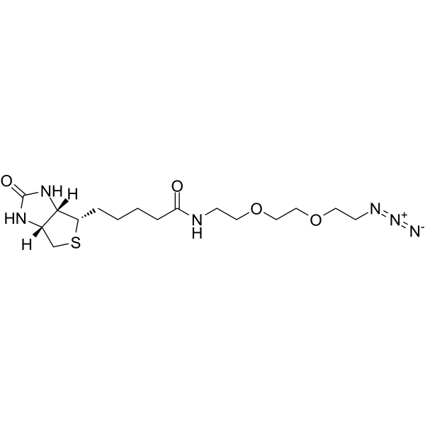 Biotin-PEG2-CH2CH2N3 Chemische Struktur