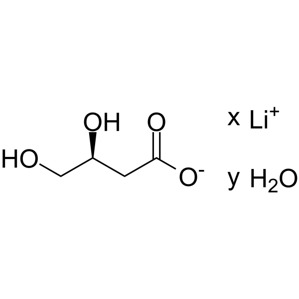 (S)-3,4-Dihydroxybutyric acid lithium hydrate Chemische Struktur