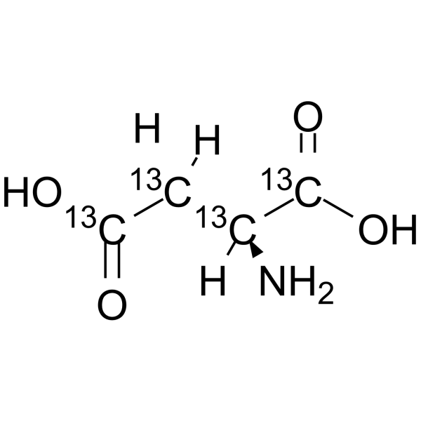 L-Aspartic acid-13C4 Chemical Structure