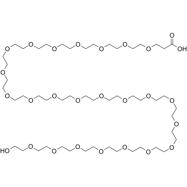 HO-PEG24-CH2CH2COOH 化学構造