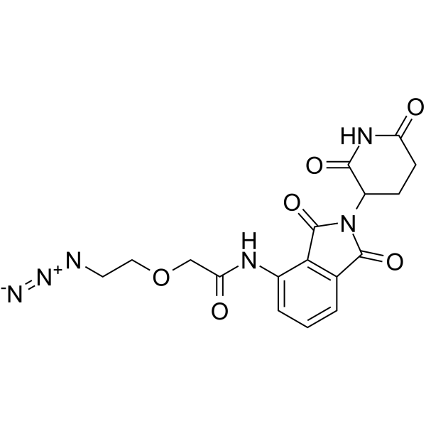 Pomalidomide-PEG1-azide Chemical Structure