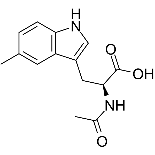 N-Acetyl-5-methyl-L-tryptophan Chemical Structure