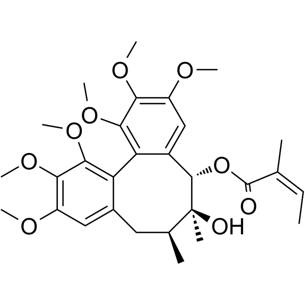 Angeloylgomisin Q Chemical Structure