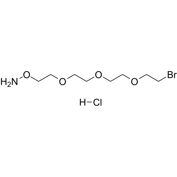 Aminooxy-PEG3-bromide hydrochloride Chemische Struktur