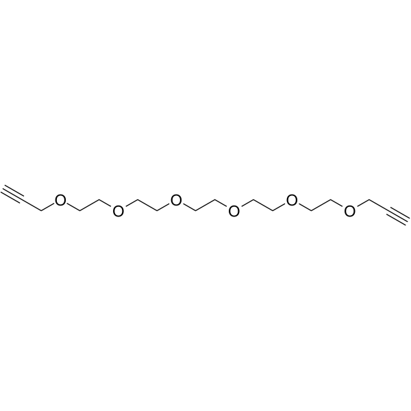 Bis-propargyl-PEG5 Chemische Struktur