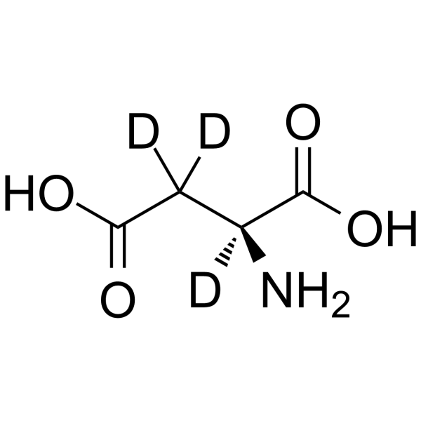 L-Aspartic acid-d3 化学構造