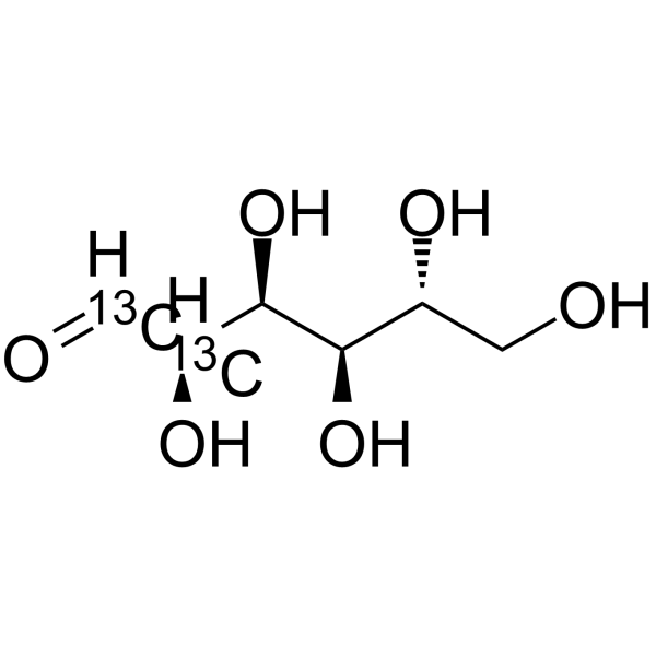 D-Glucose-13C2-4 Chemical Structure