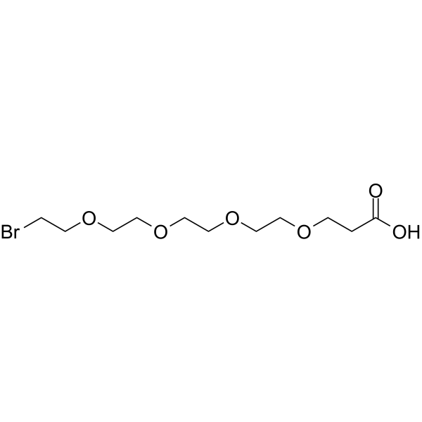 Bromo-PEG4-acid Chemische Struktur