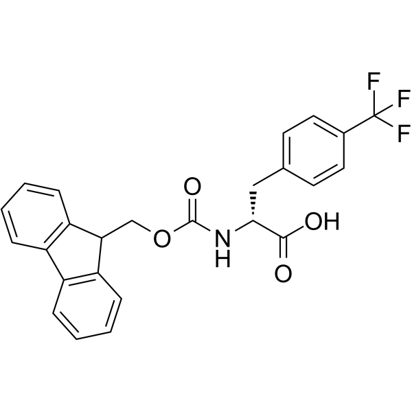 Fmoc-D-Phe(4-CF3)-OH 化学構造