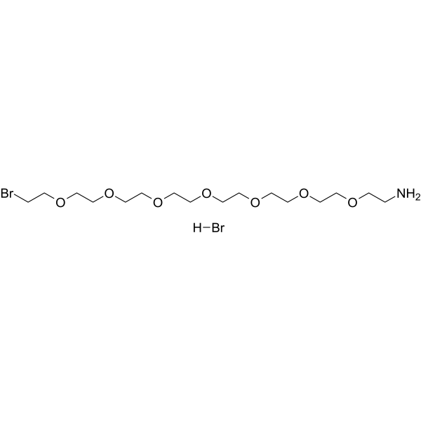 Bromo-PEG7-amine hydrobromide Chemische Struktur