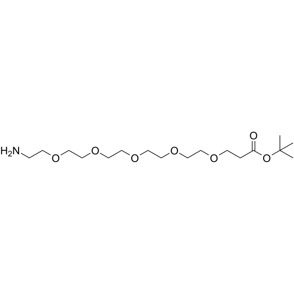 Amino-PEG5-Boc التركيب الكيميائي