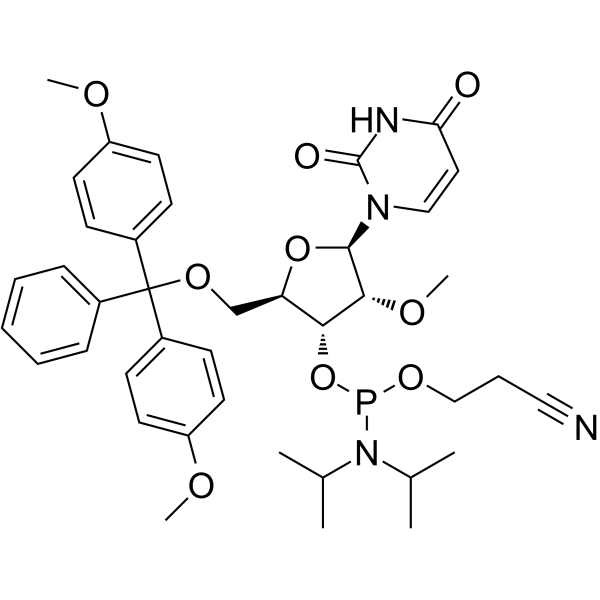 DMT-2'O-Methyl-rU Phosphoramidite Chemical Structure