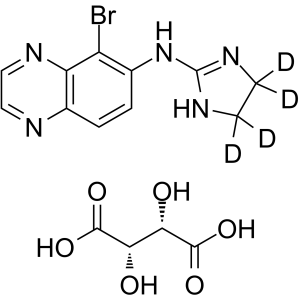 Brimonidine-d4 D-tartrate Chemical Structure