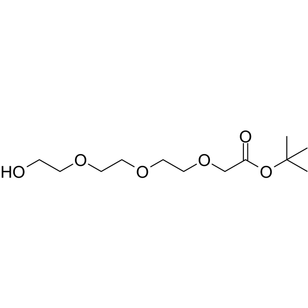 Hydroxy-PEG3-CH2-Boc Chemische Struktur