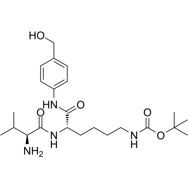 PAB-Val-Lys-Boc 化学構造