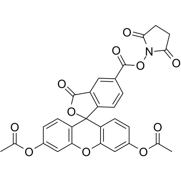 5-Carboxyfluorescein diacetate N-succinimidyl ester التركيب الكيميائي