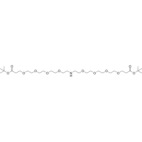 NH-bis(PEG4-Boc) Chemische Struktur