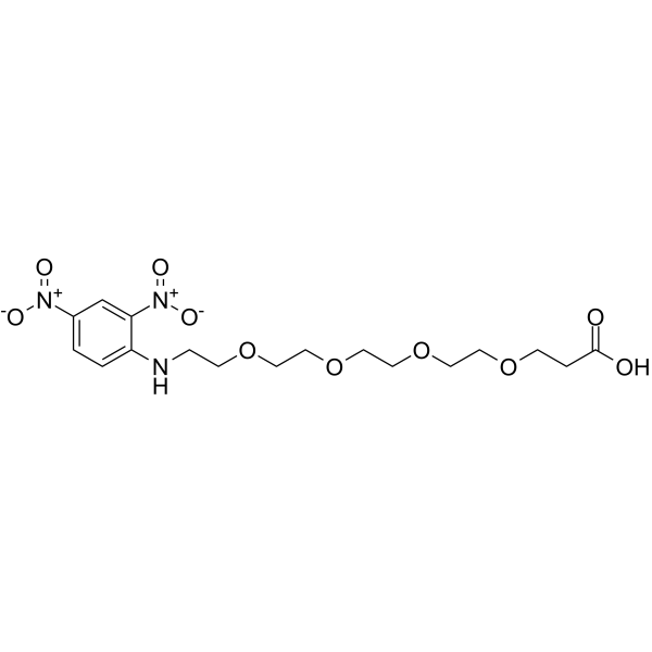 DNP-PEG4-acid Chemische Struktur