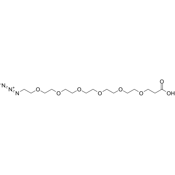 Azido-PEG6-acid التركيب الكيميائي