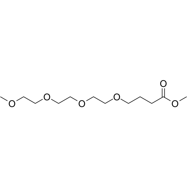 m-PEG4-CH2-methyl ester 化学構造