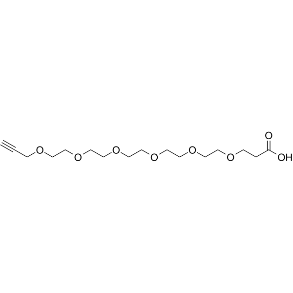 Propargyl-PEG6-acid Chemical Structure