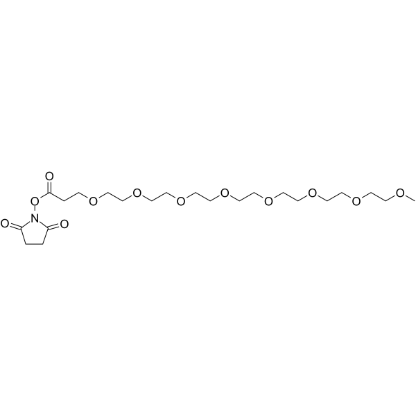 m-PEG8-NHS ester التركيب الكيميائي