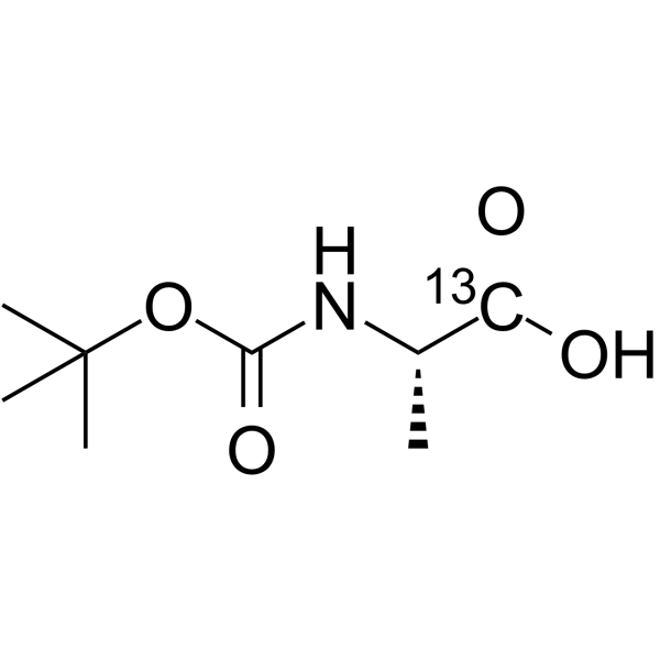 Boc-Ala-OH-1-13C Chemical Structure