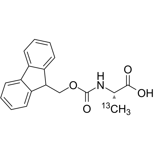 Fmoc-Ala-OH-3-13C Chemische Struktur