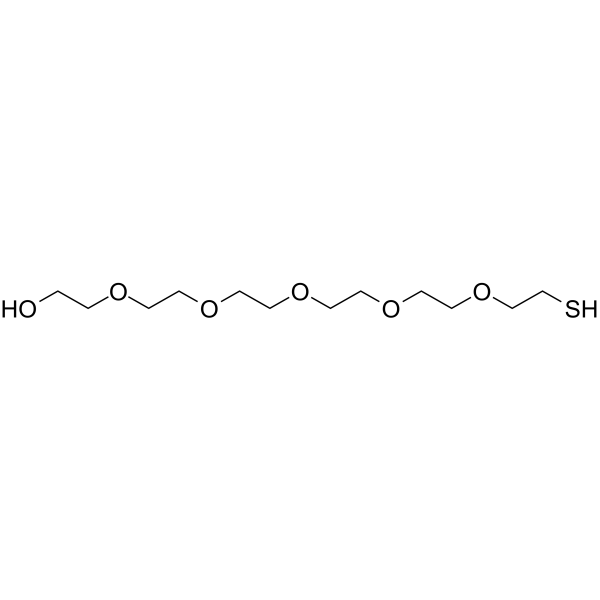 Thiol-PEG6-alcohol 化学構造