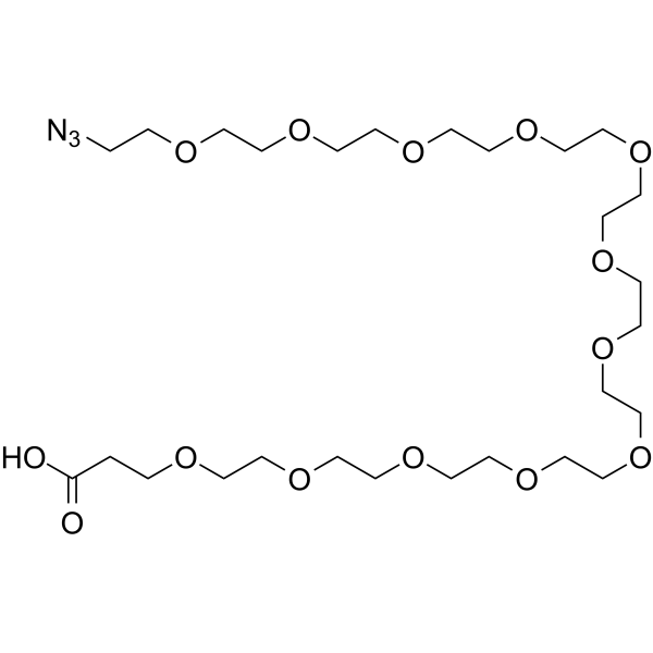 Azido-PEG12-acid Chemical Structure