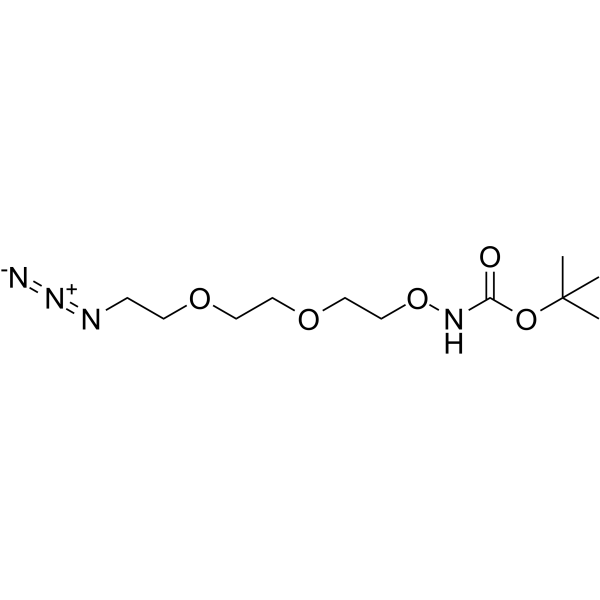 t-Boc-Aminooxy-PEG2-azide Chemische Struktur