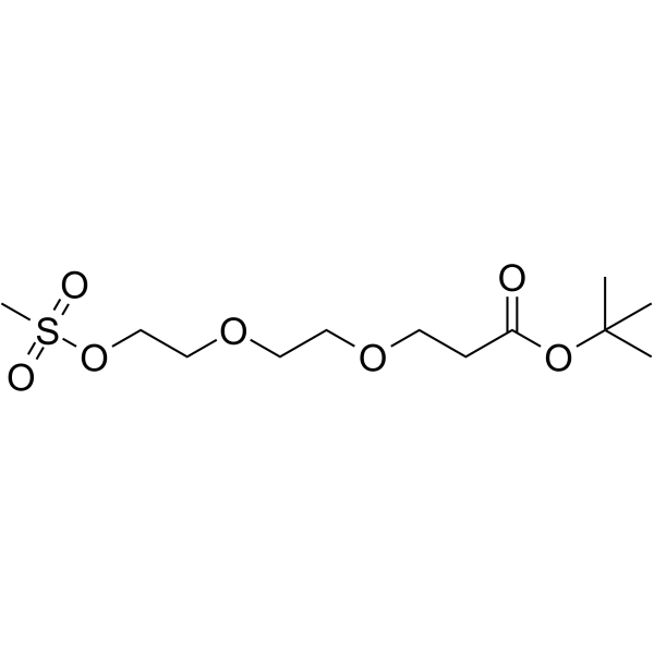 Ms-PEG2-C2-Boc Chemical Structure