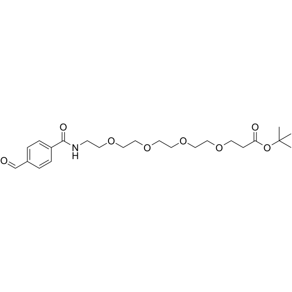 Ald-Ph-PEG4-Boc التركيب الكيميائي