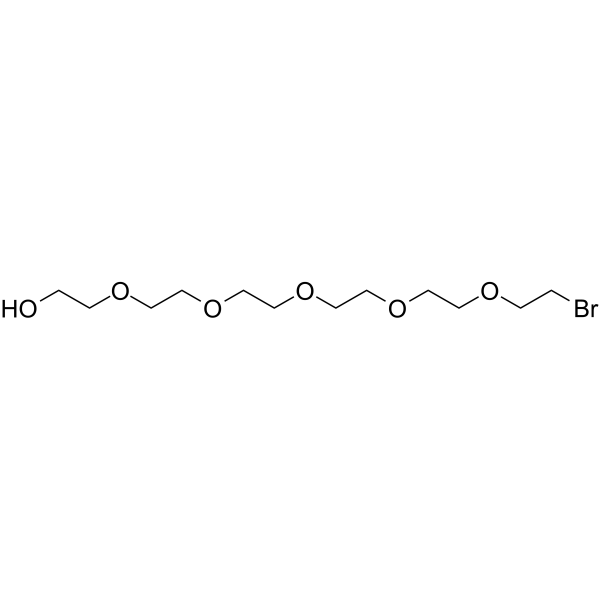 Bromo-PEG6-alcohol 化学構造