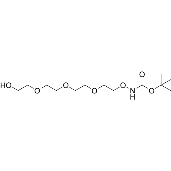 Boc-Aminoxy-PEG4-OH Chemische Struktur