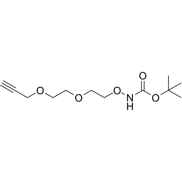 Boc-aminooxy-PEG2-propargyl Chemical Structure