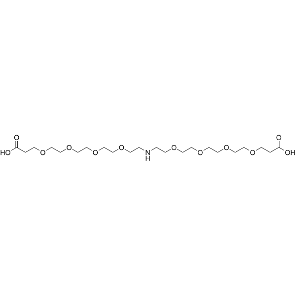 NH-bis(PEG4-acid) Chemische Struktur