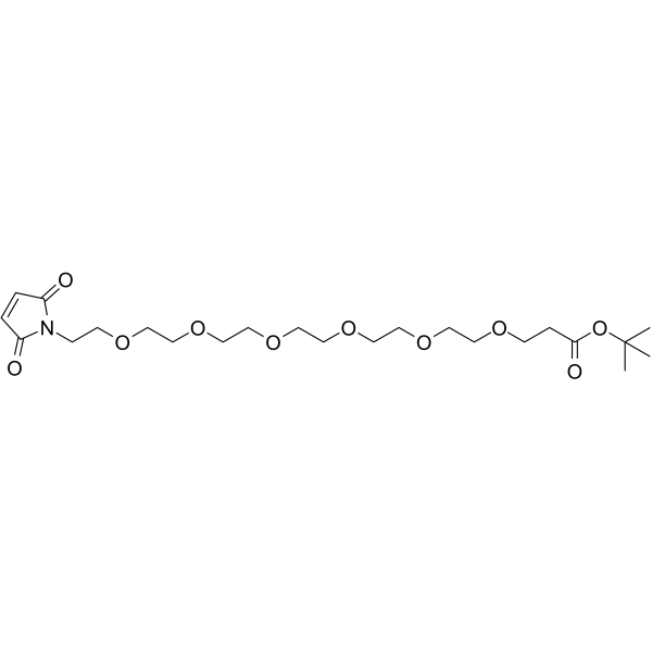 Mal-PEG6-Boc التركيب الكيميائي