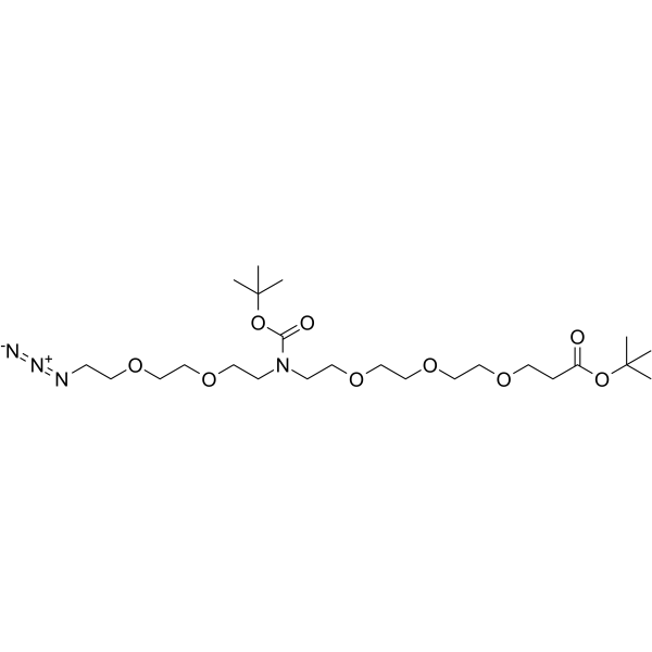 N-(Azido-PEG2)-N-Boc-PEG3-Boc Chemical Structure
