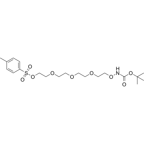 Boc-Aminooxy-PEG4-Tos 化学構造