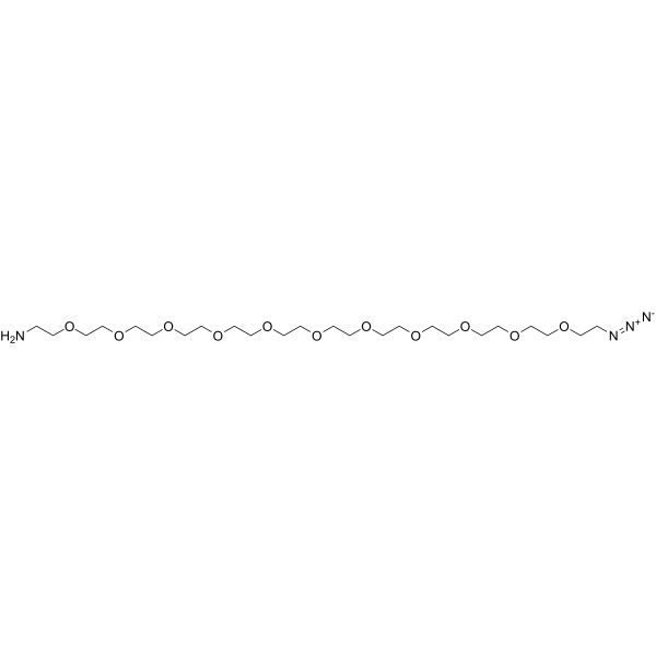 Azido-PEG11-amine Chemische Struktur